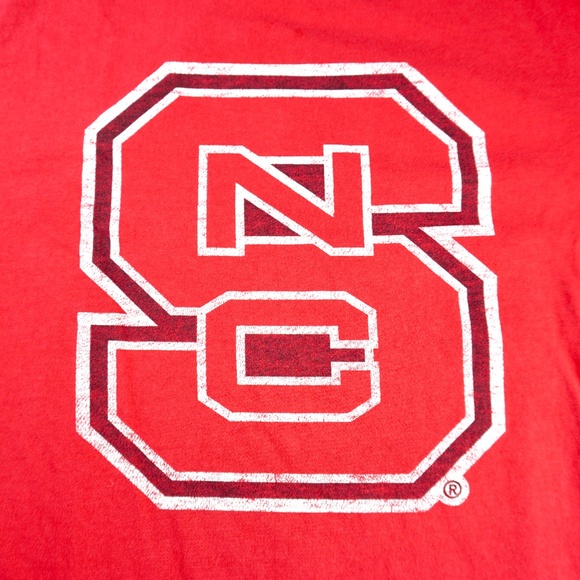 NCSU NC State Shirt Large Men 47 Tee Wolfpack Red Wolfpack Cotton VTG Style - Picture 3 of 6